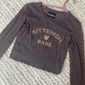 Kittenish Cropped Shirt